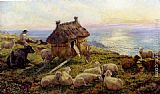 On The Cliffs, Picardy by Henry William Banks Davis